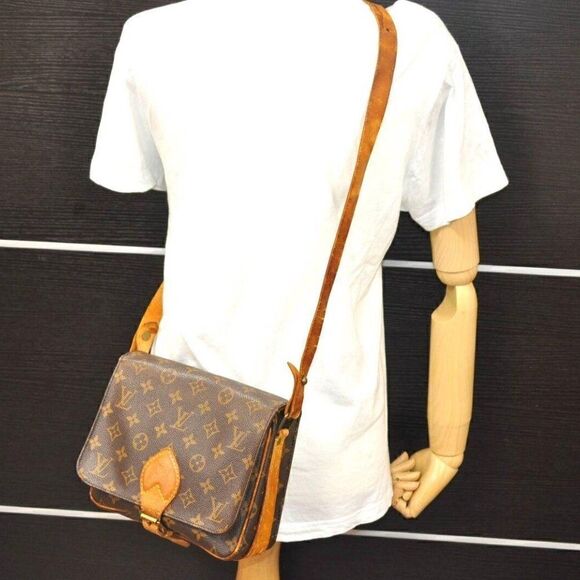Auth Louis Vuitton Monogram Cartouchiere MM Shoulder Cross Bag - Picture 12 of 12